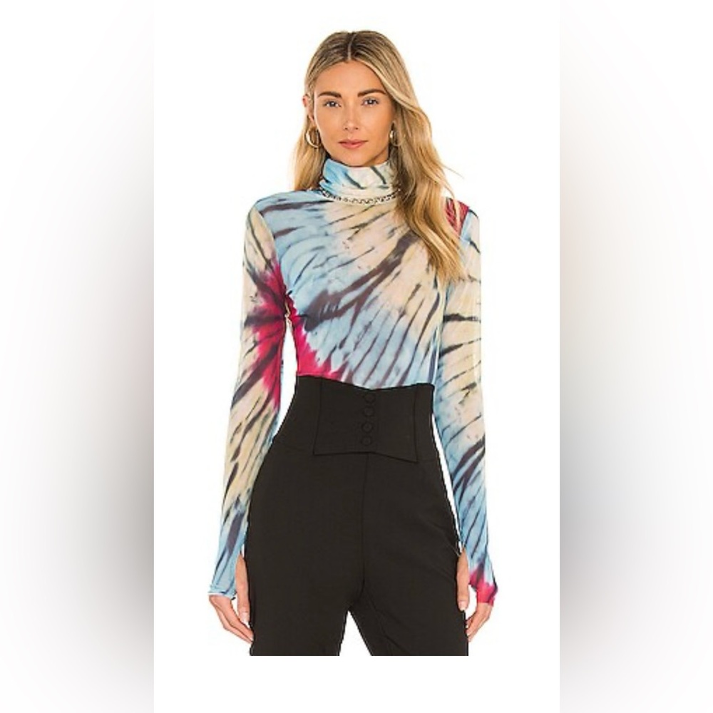 AFRM Zadie Halo Tie-Dye Turtleneck